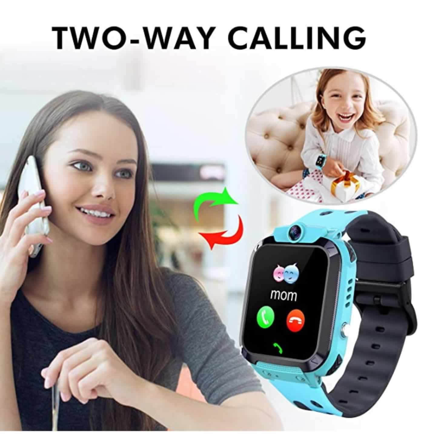 Olivfant kids smart watch camera with sim card sos tracker childrens watch for girl boys